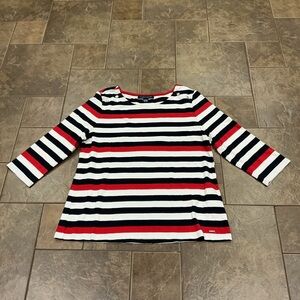 💰Make an offer, bundle and save💰 Striped  3/4 Sleeve Top